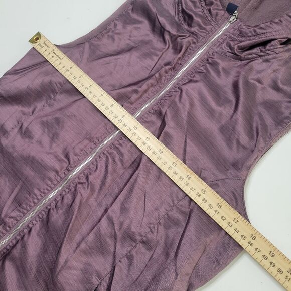 MAUVE PURPLE LIGHTWEIGHT GOLF BEACH HIKING ZIP VEST w/ pockets GEAR M MEDIUM - Picture 2 of 13